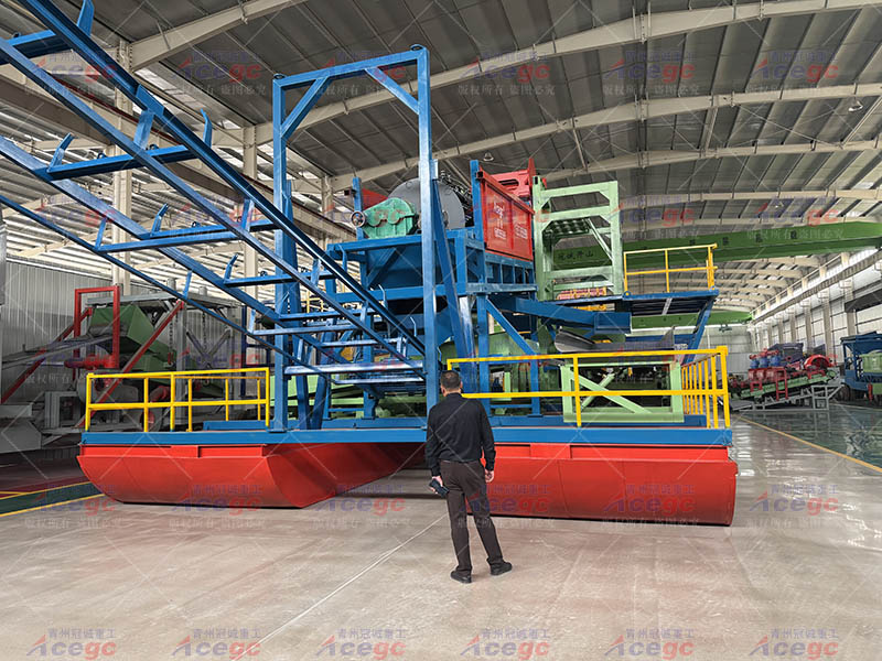 巴拉圭客户实地考察河道重选设备