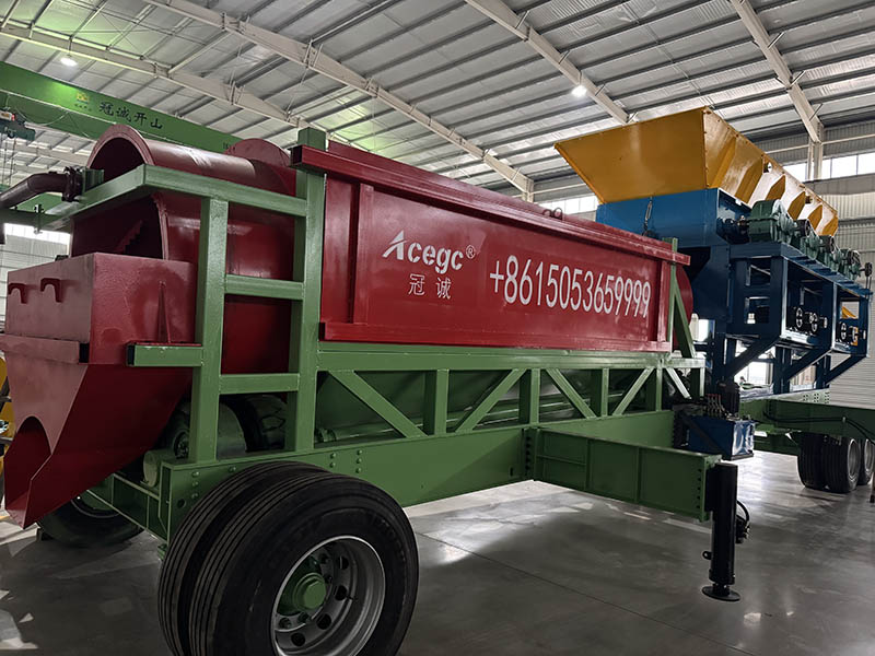 新型泥石分离洗矿重选设备